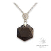 Shungite Hexagon Pendants with Platinum Finish for Energetic Armour – Magick Earth Crystals Australia