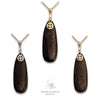 Shungite Long Teardrop Pendant for Energetic Armour – Magick Earth Crystals Australia