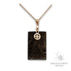 Shungite Pillar Pendants with Rose Gold Finish for Energetic Armour – Magick Earth Crystals Australia