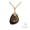 Shungite Shield Pendants with Gold Finish for Energetic Armour – Magick Earth Crystals Australia