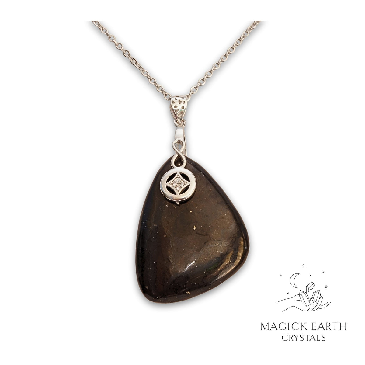 Shungite Shield Pendants with Platinum Finish for Energetic Armour – Magick Earth Crystals Australia