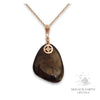 Shungite Shield Pendants with Rose Gold Finish for Energetic Armour – Magick Earth Crystals Australia