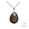 Shungite Teardrop Pendants With Platinum Finish  for Energetic Armour – Magick Earth Crystals Australia