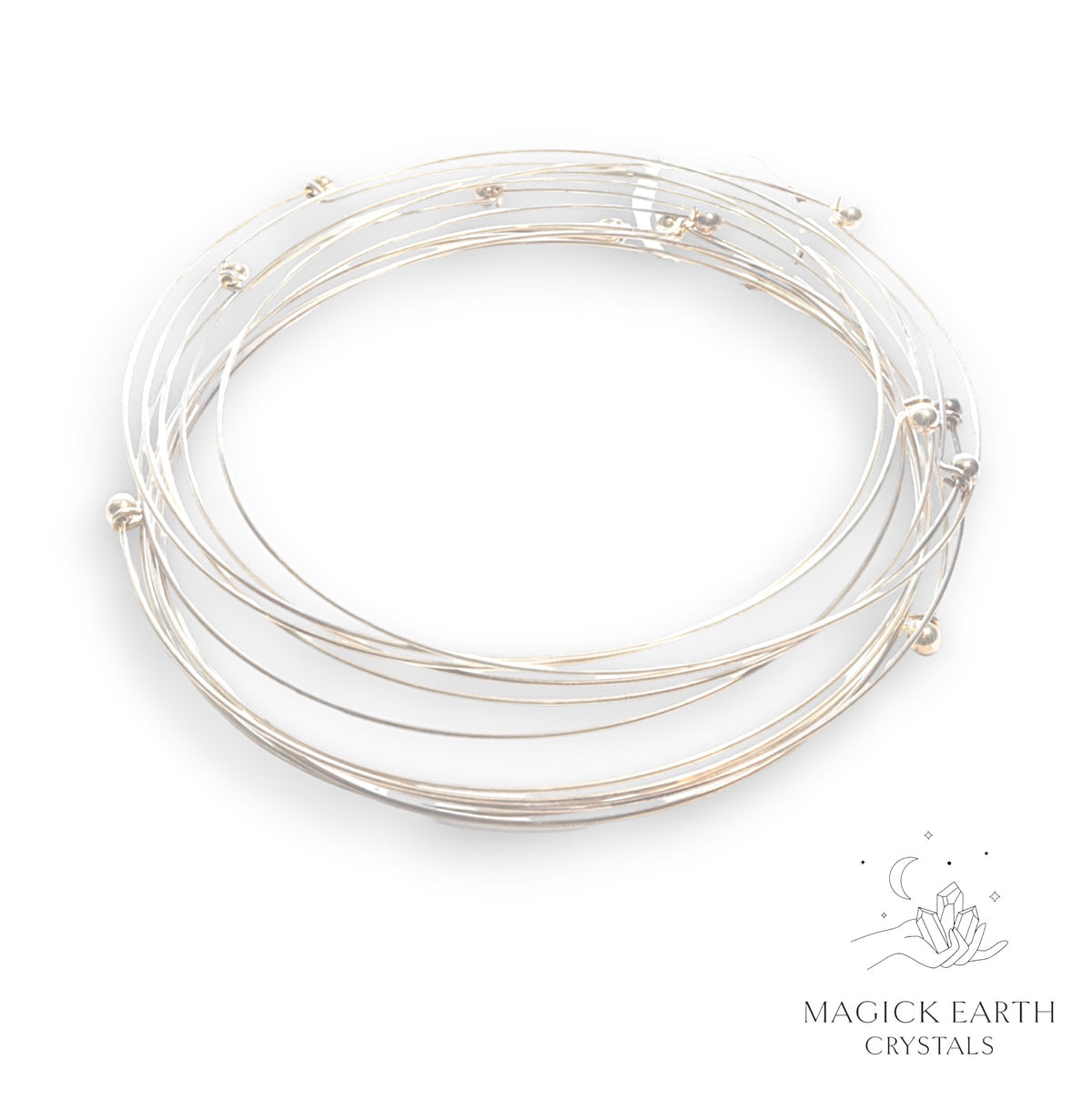 Silver rigid choker necklace view a 