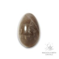 Natural Smoky Quartz crystal egg view e