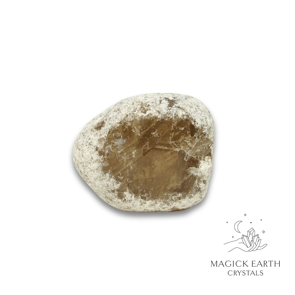  Natural Smoky Quartz crystal seer stone
