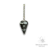 Snowflake Obsidian Small Cone Pendulum for Gentle Shadow Work