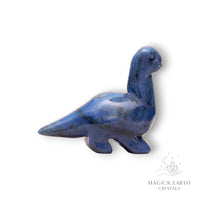 Natural Sodalite crystal dinosaur figurine right view