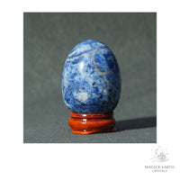 Natural Sodalite Crystal Egg View A