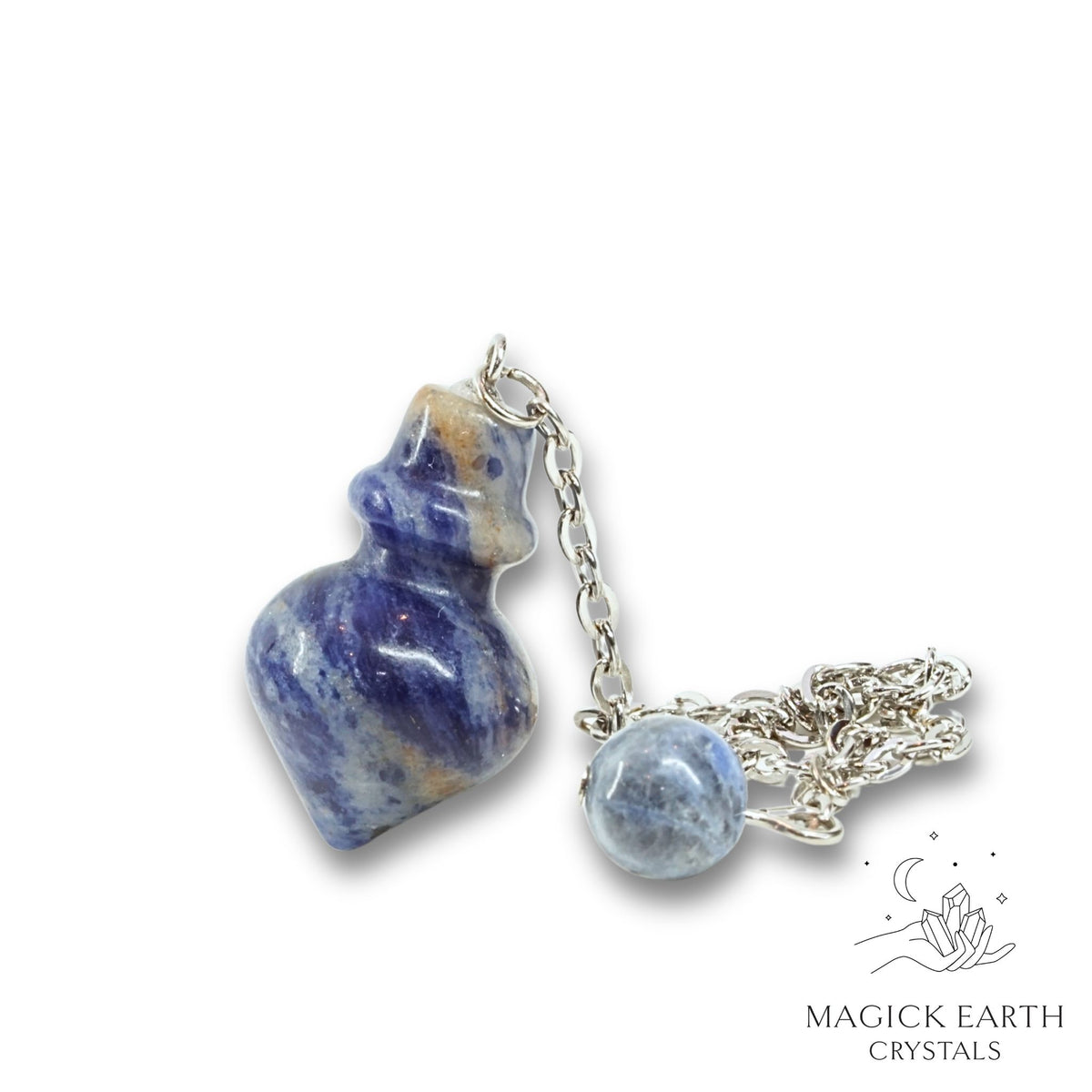 Sodalite Flask Pendulum for Calm Communication