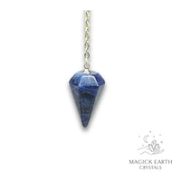 Sodalite Small Cone Pendulum for Calm Communication