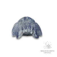Natural Sodalite crystal spider figurine view b