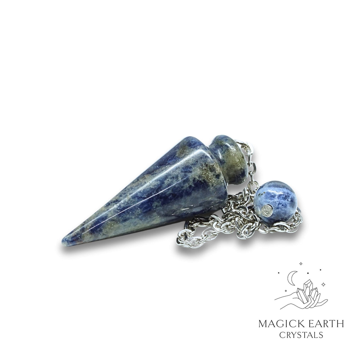 Sodalite Spike Pendulum For Calm Expression