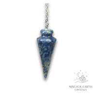 Sodalite Spike Pendulum For Calm Expression
