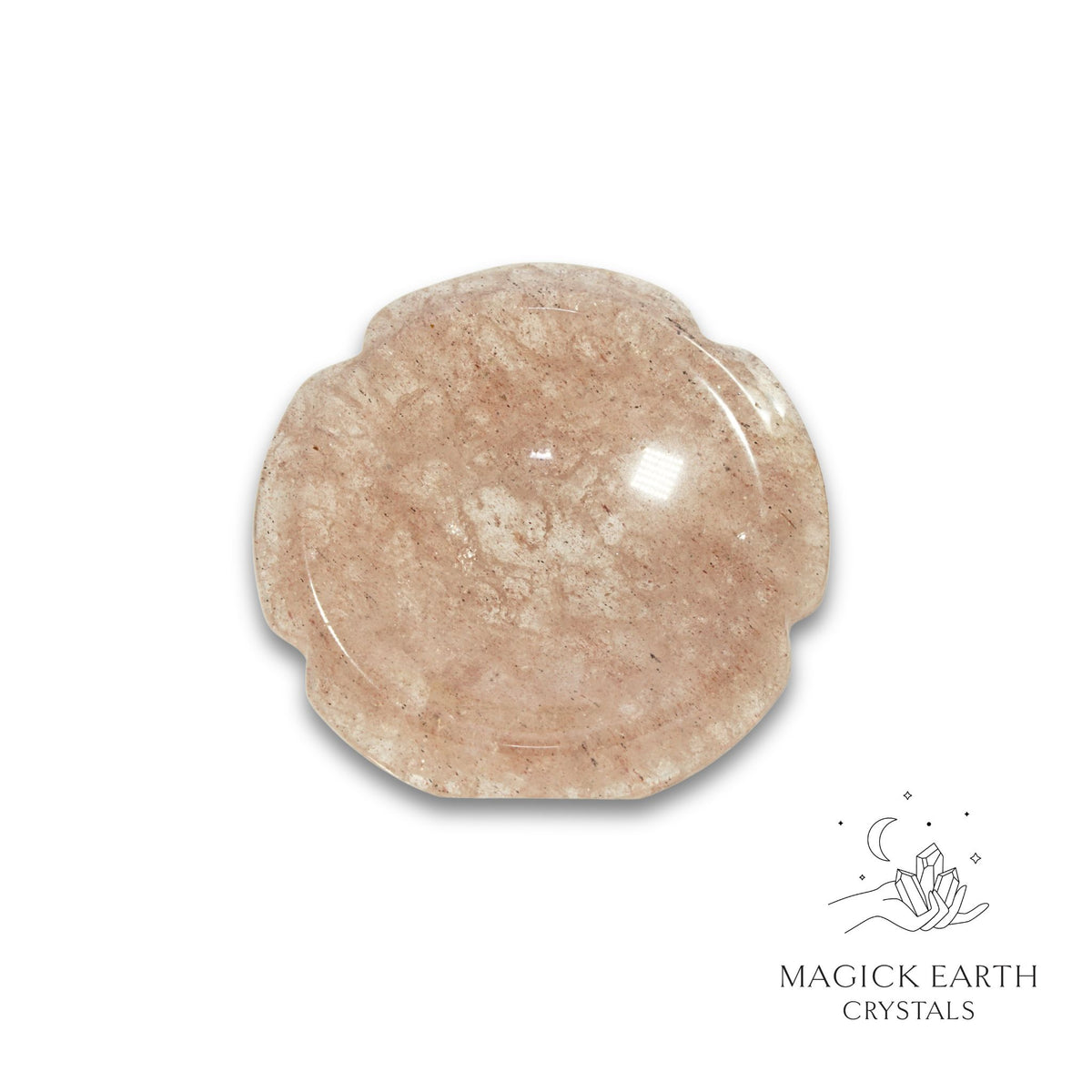 Natural Strawberry Quartz flower thumb stone view b