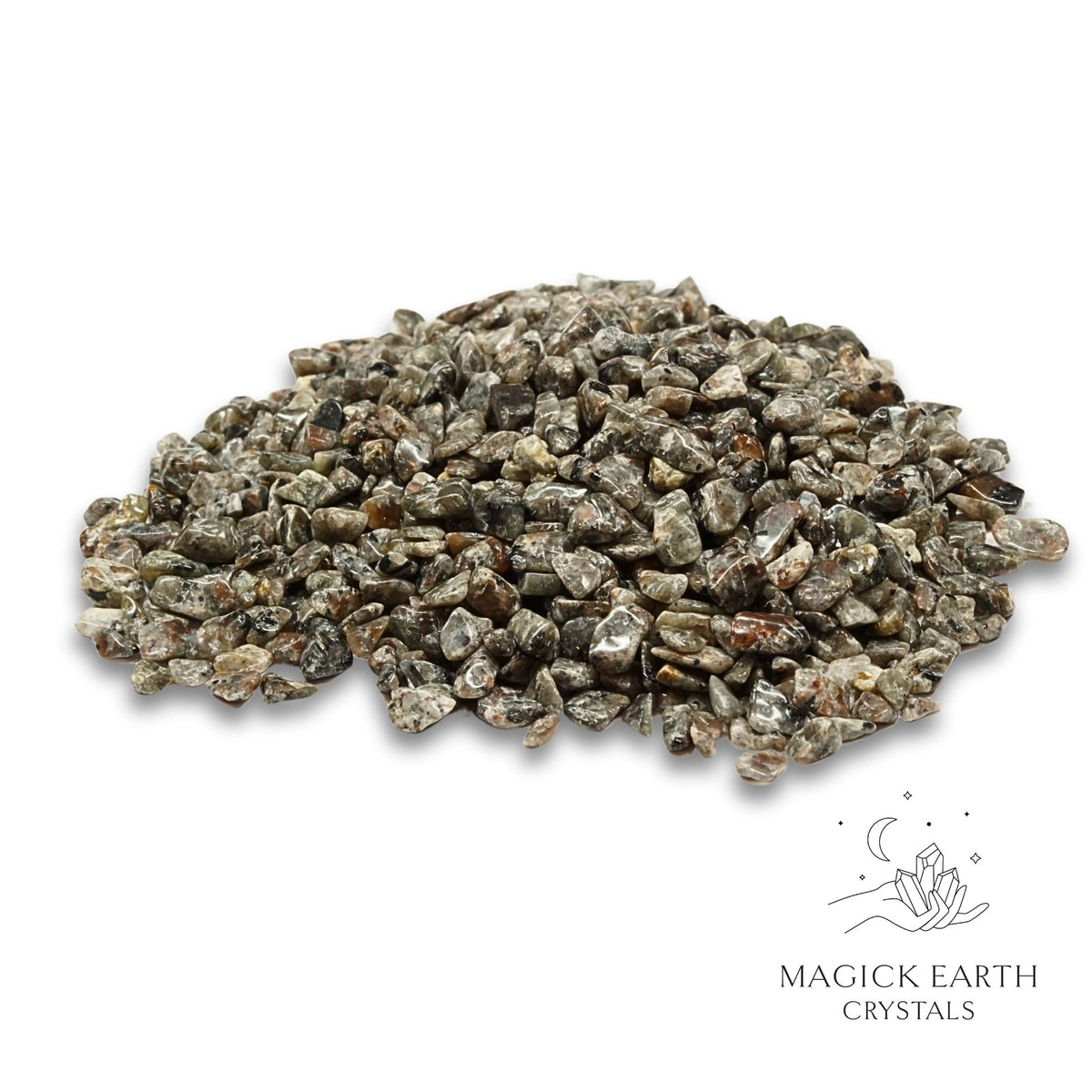 Natural Small Syenite Crystal Chips, 100g loose pile