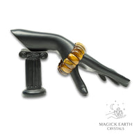 Natural Tiger Eye crystal statement bracelet view a