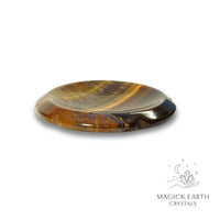Natural Tiger Eye flower thumb stone view a