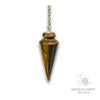 Tiger Eye Spike Pendulum For Confident Courage