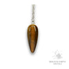 Tiger Eye Teardrop Pendulum for Confident Courage