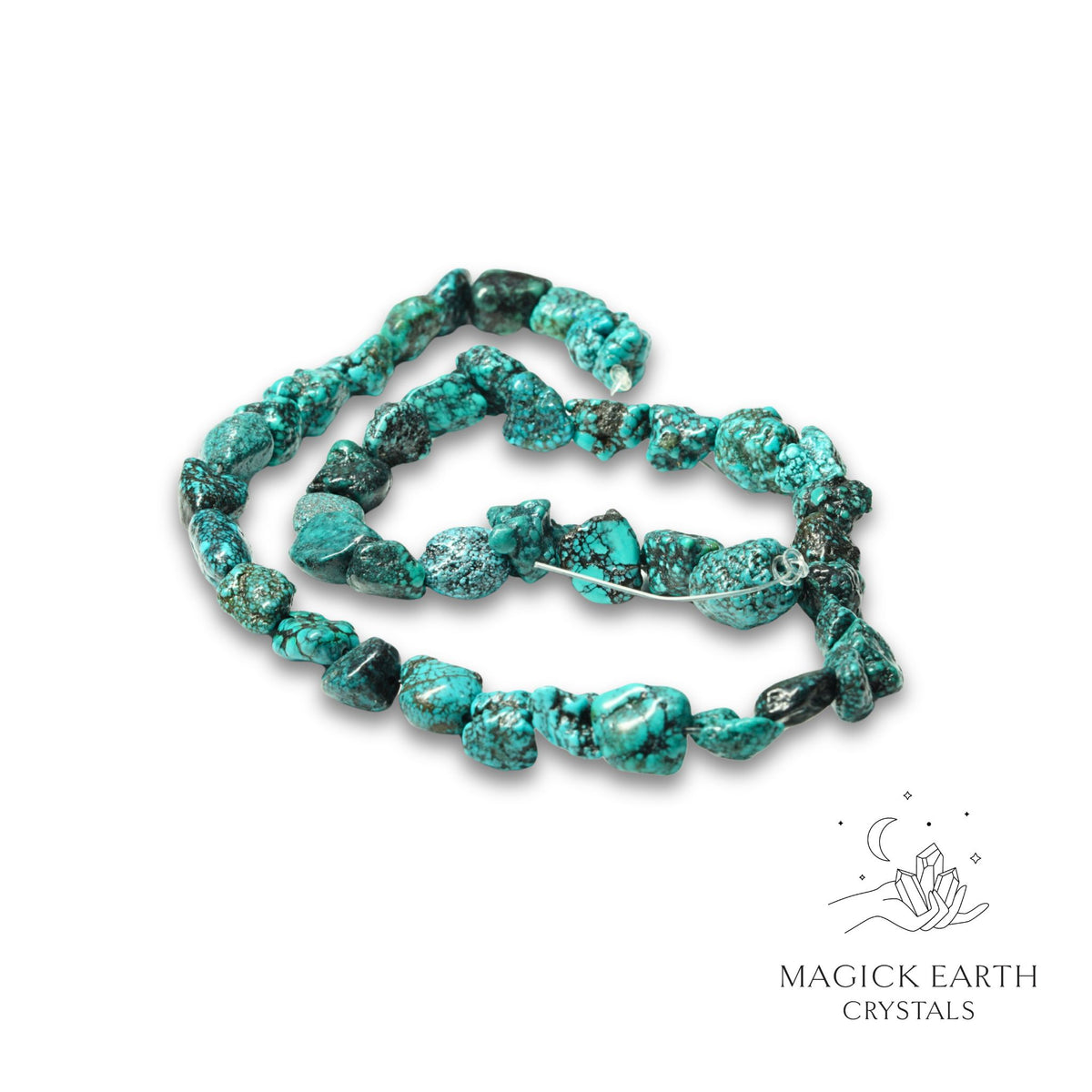 Turquoise drilled irregular crystal nuggets  