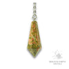 Unakite crystal Bullet Pendulum Vertical View for Heartfelt grace