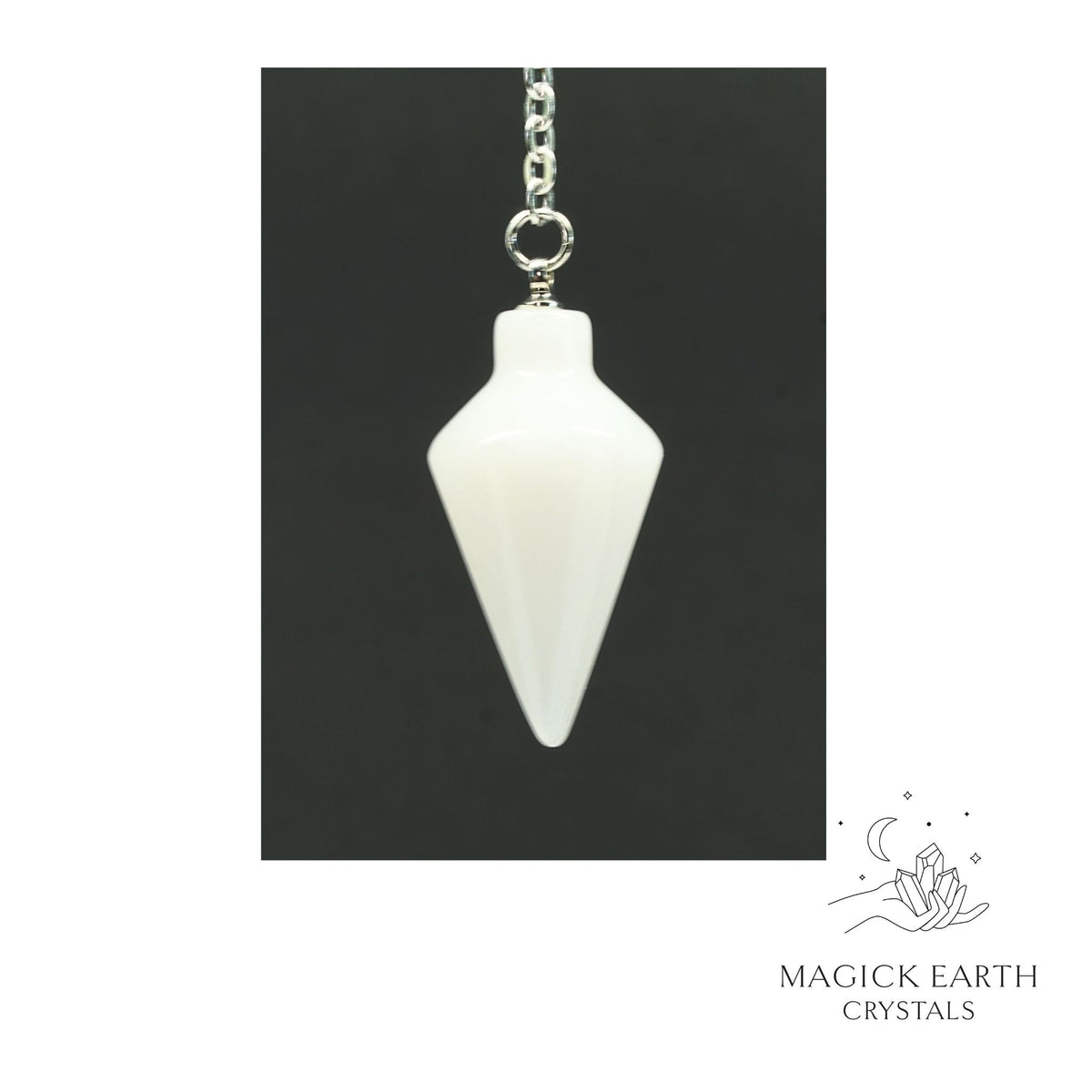 White Jade Spire Pendulum For Tranquil Insight
