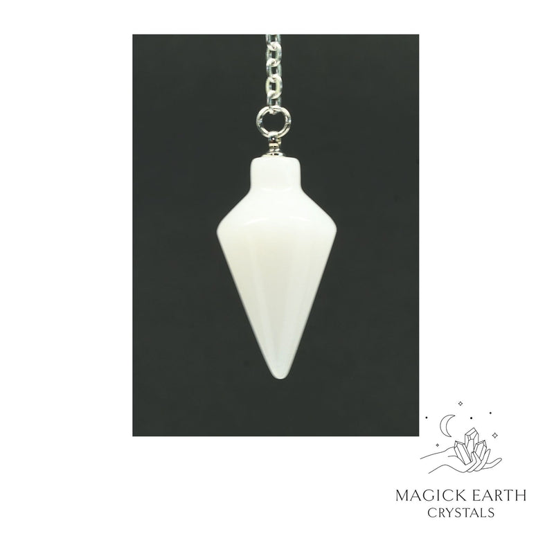 White Jade Spire Pendulum For Tranquil Insight