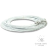 White Steel Flex Wire Choker With Screw Clasp 45cm