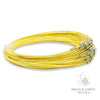 Yellow Steel Flex Wire Choker With Screw Clasp 45cm