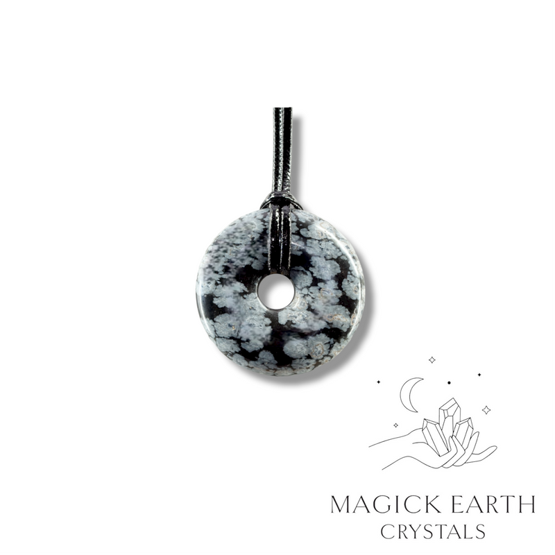 Snowflake best sale obsidian pendant