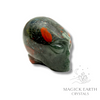 Bloodstone Crystal Gemstone Carved Alien  Left View