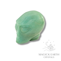 Aventurine Crystal Gemstone Carved Alien Right View 