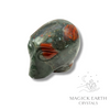 Bloodstone Crystal Gemstone Carved Alien  Right View