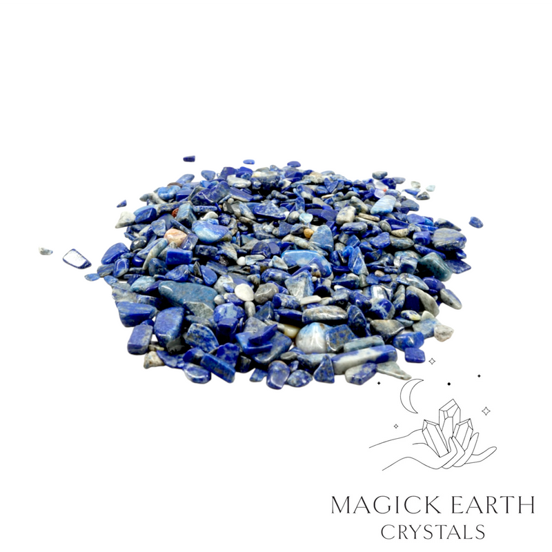 Lapis Lazuli Tumbled Crystal Gemstone Chips Medium