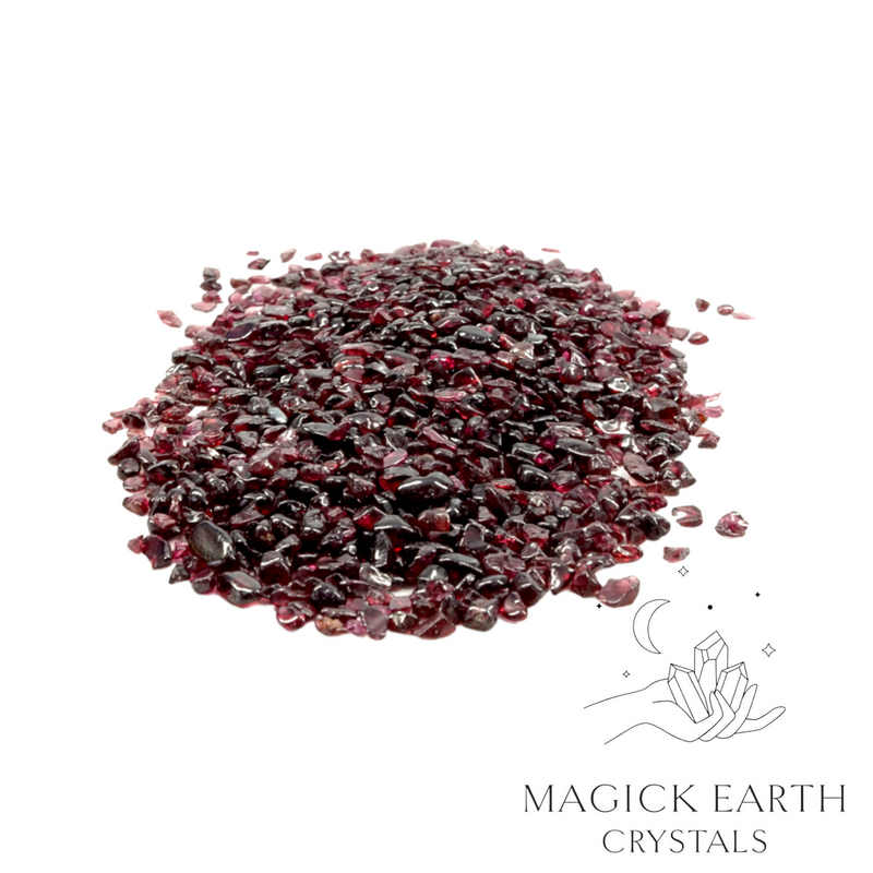 Garnet Tumbled Crystal Gemstone Chips Small