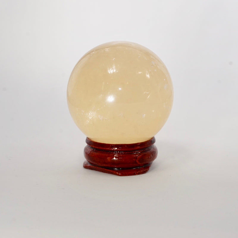 Honey Calcite Sphere