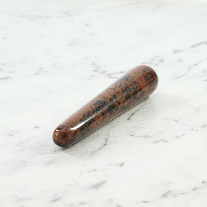 Mahogany Obsidian Massage Wand For Gentle Power