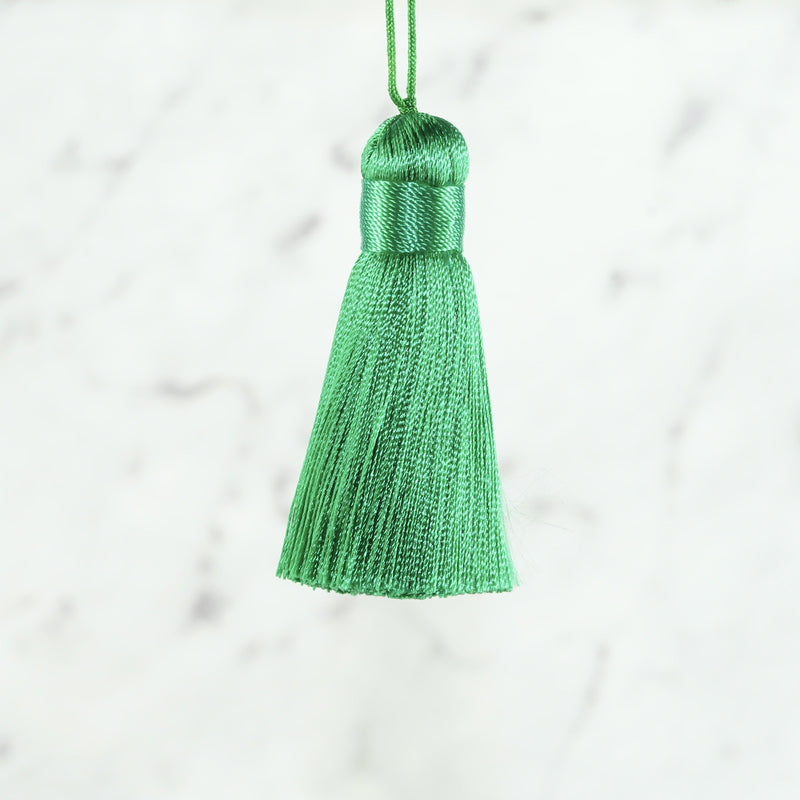 Polyester Tassels Green Shades