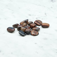 Red Tiger Eye Tumbled Crystals (With Tiger Iron Inclusions)