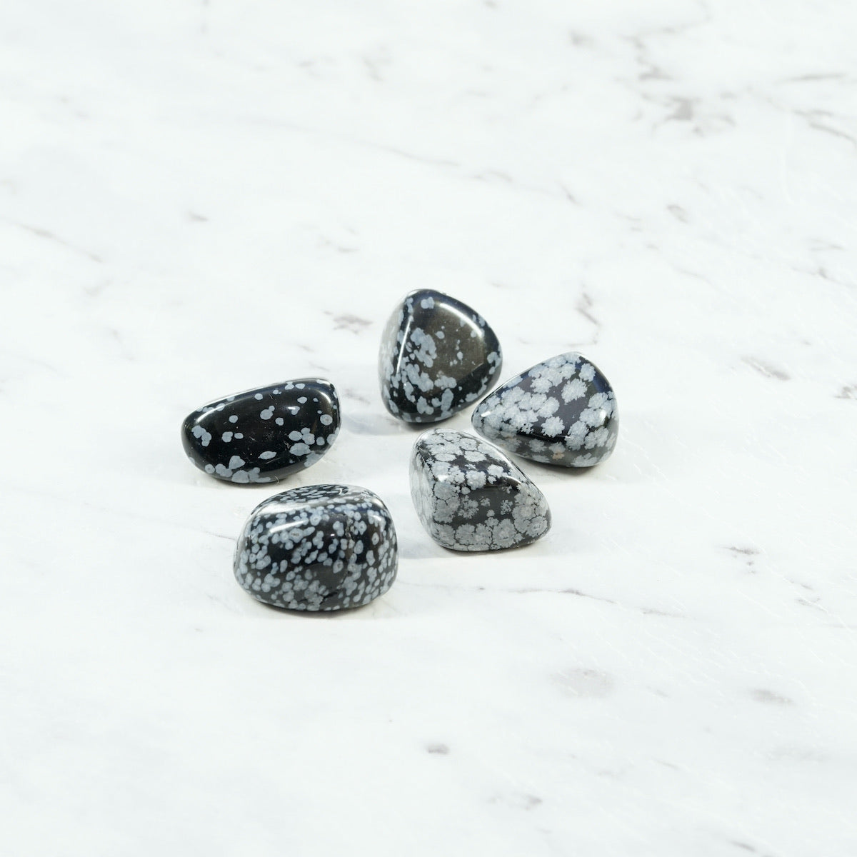 Snowflake Obsidian Crystal Tumbled Stone