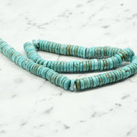 Synthetic Turquoise Disc Beads 10mm