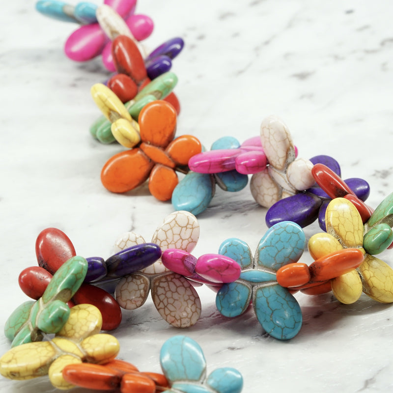 Synthetic Turquoise Butterfly Beads