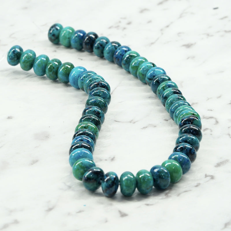 Imitation Chrysocolla Rondelle  Beads