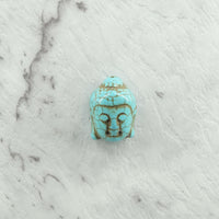 Synthetic Turquoise Buddha Beads