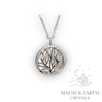 Howlite (Synthetic) Tree of Life Diffuser Pendant