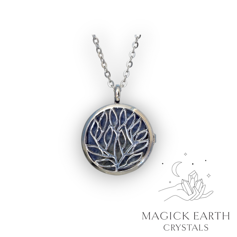 Sodalite Tree Of Life Diffuser Pendant