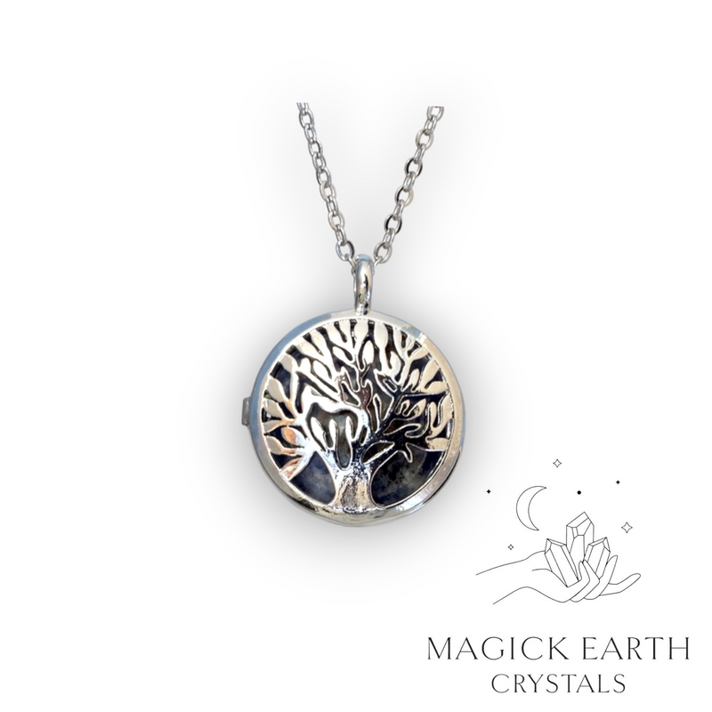 Sodalite Tree Of Life Diffuser Pendant