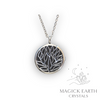 Blue Goldstone Triple Spiral Diffuser Pendant