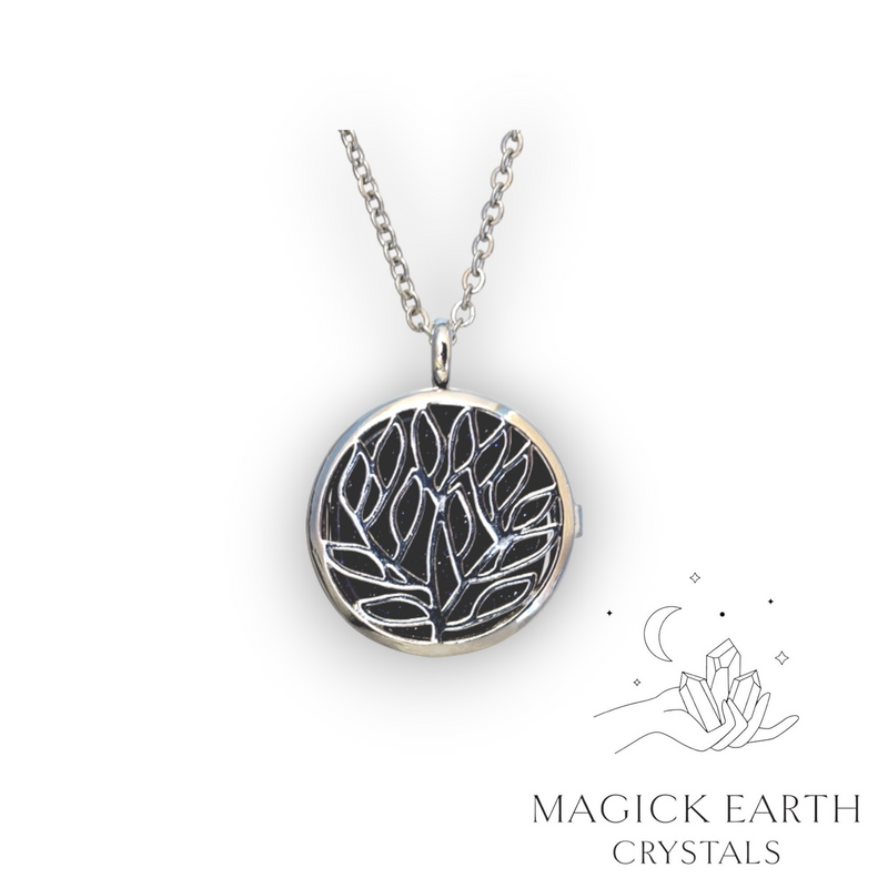 Blue Goldstone Triple Spiral Diffuser Pendant